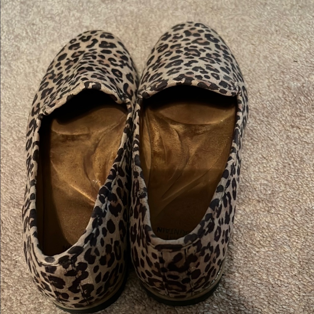 White Mountain Brown and Black Leopard Print Flats - Picture 2 of 7